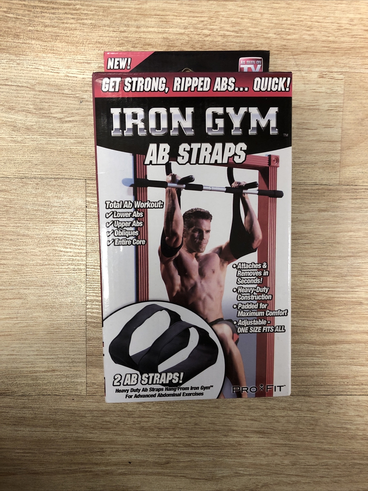 Iron Gym Ab Straps As Seen on TV Get Strong Ripped Abs New in Box eBay