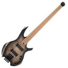 Cort Space 4 Star Dust Black basso senza testa pioppo Burl Bartolini MK-1