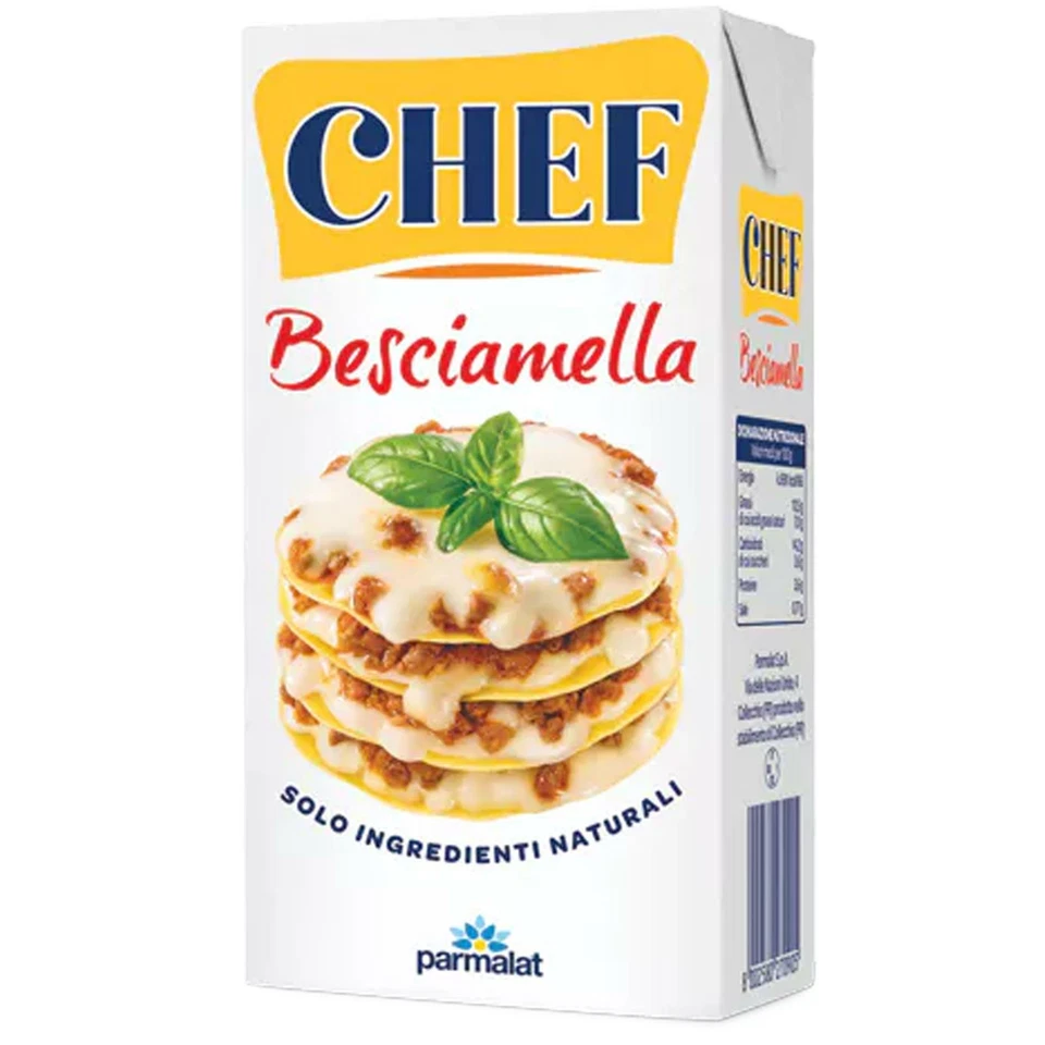 BESCIAMELLA CLASSICA PARMALAT PANNA CHEF 200 ML PRIMO PASTA LASAGNA CREMOSA
