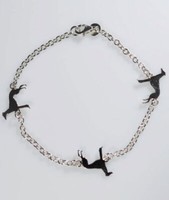 Rollò-Armband Drei Feste Galgos In 925 Silber Luce