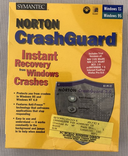 Symantec Norton CrashGuard Windows NT4.0 Windows 95 - Photo 1/2