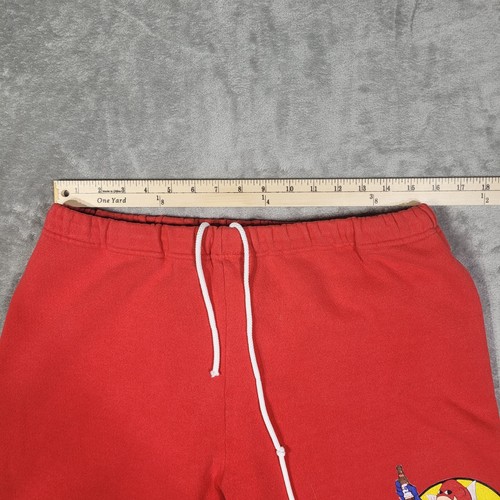 Vintage 1987 Budweiser Bud Man Shorts Adult Large Red Graphic Rare - Picture 7 of 11