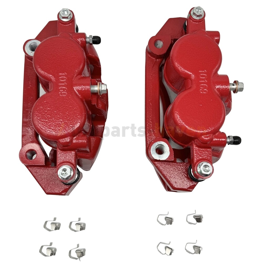 Power Stop 02-05 Dodge Ram 1500 Front Red Calipers w/Brackets - Pair