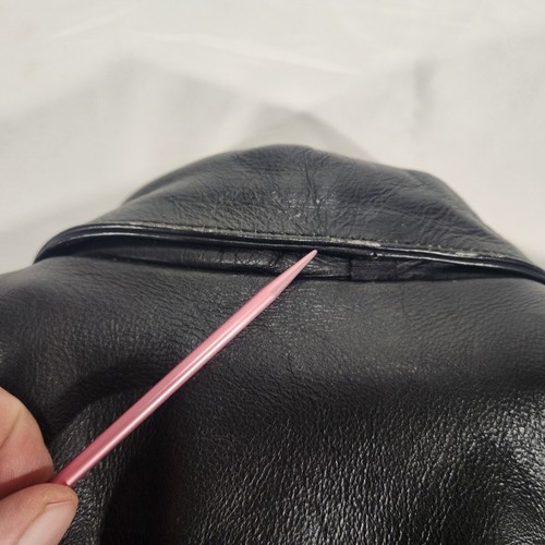 Giacca moto donna Unik nera pelle nappa rosa taglia media con fodera - Foto 10 di 14