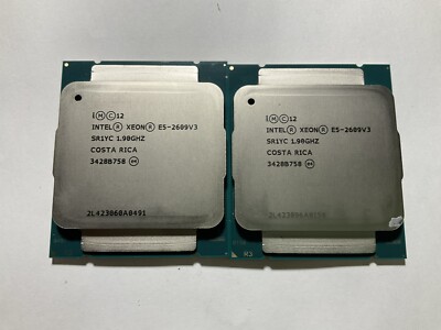 Intel Xeon E5-2609 V3 (1.90G/6C6T/15M/85W/SR1YC, Matched Pair)