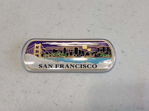San Francisco Skyline Magnet Travel Vintage Tourist Souvenir Golden Gate Bridge