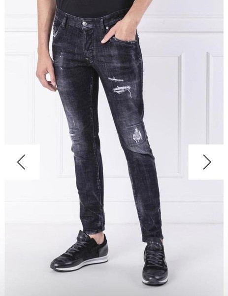 Men Dsquared² Jeans Black Denim L #3M7M
