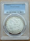 1880-S Morgan Silver Dollar $1 PCGS MS63 Uncirculated Business Strike