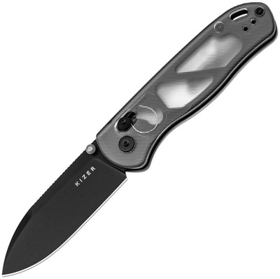 Kizer Cutlery Drop Bear Clutch Lock Acrylic Folding Nitro-V Pocket Knife V3619A9