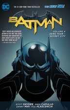Image of BATMAN VOLUME 4 ZERO YEAR SECRET CITY TP by Scott Snyder Paperback Self Help