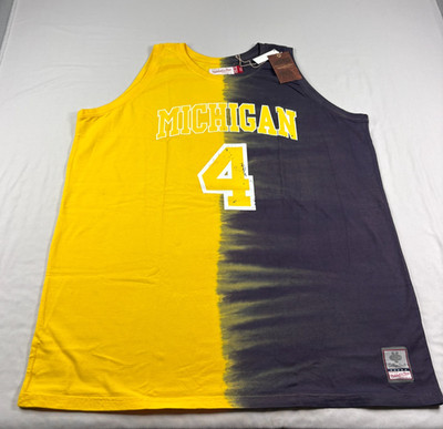 Chris Webber Michigan Wolverines Jersey Men 2XB Big Tank Top Mitchell & Ness NEW