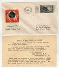 1934 NATIONAL PARKS 746 INDIGENOUS INDIANS RARE HPS ADDON 1/1 ACADIA MAINE