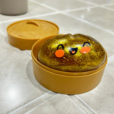 SUPER RARE Gold Glitter Dumpling Squishy
