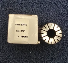 TECHNIKS ER40: 1/2" SUPER PRECISION COLLET .0002 ACCURACY CNC CHUCK MILL