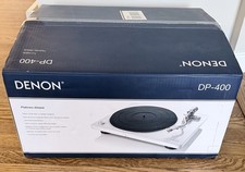 Denon DP-400 Turntable Speed Auto Sensor White Mofi StudioTracker Cartridge