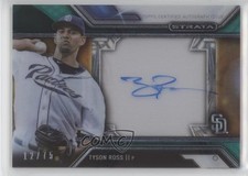 2016 Topps Strata Auto Green 12/75 Tyson Ross #SA-TR Auto sh7