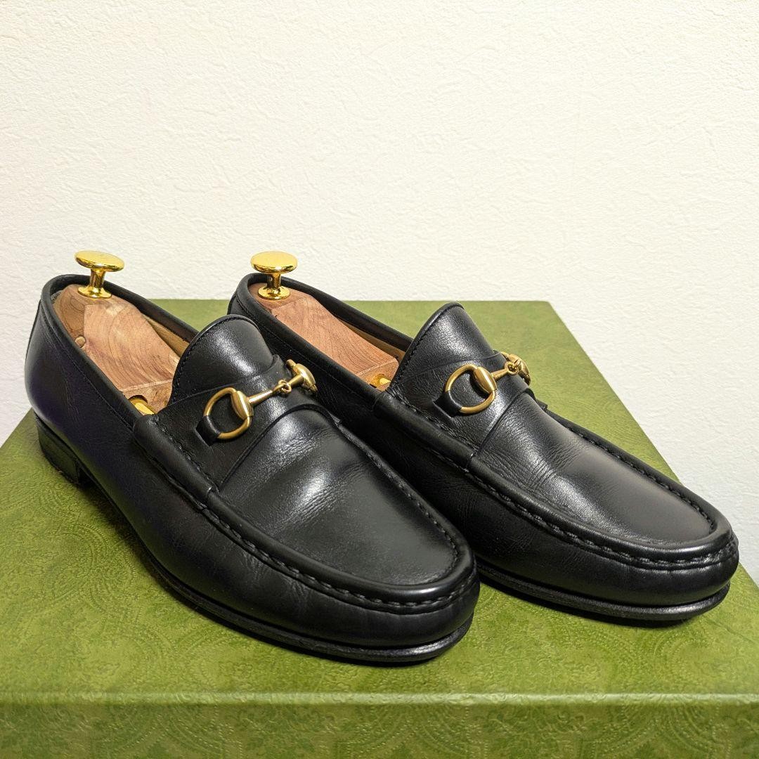 GUCCI Women's Loafers Horsebit Leather Black EU37/US7 120221c thumbnail 13