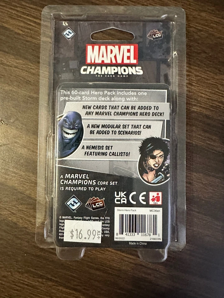 Marvel Champions Storm Hero Pack Expansion - New And Sealed - Rare and OOP - Image 2 of 2