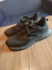 Athletic Works Men Black Running Sneakers Mesh Low Top size 10 - 11 WIDE