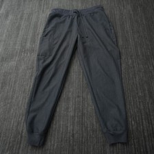 Mandala Medical Scrub Pants Gray Solid Unisex Woven Equa-Tek Drawstring Large