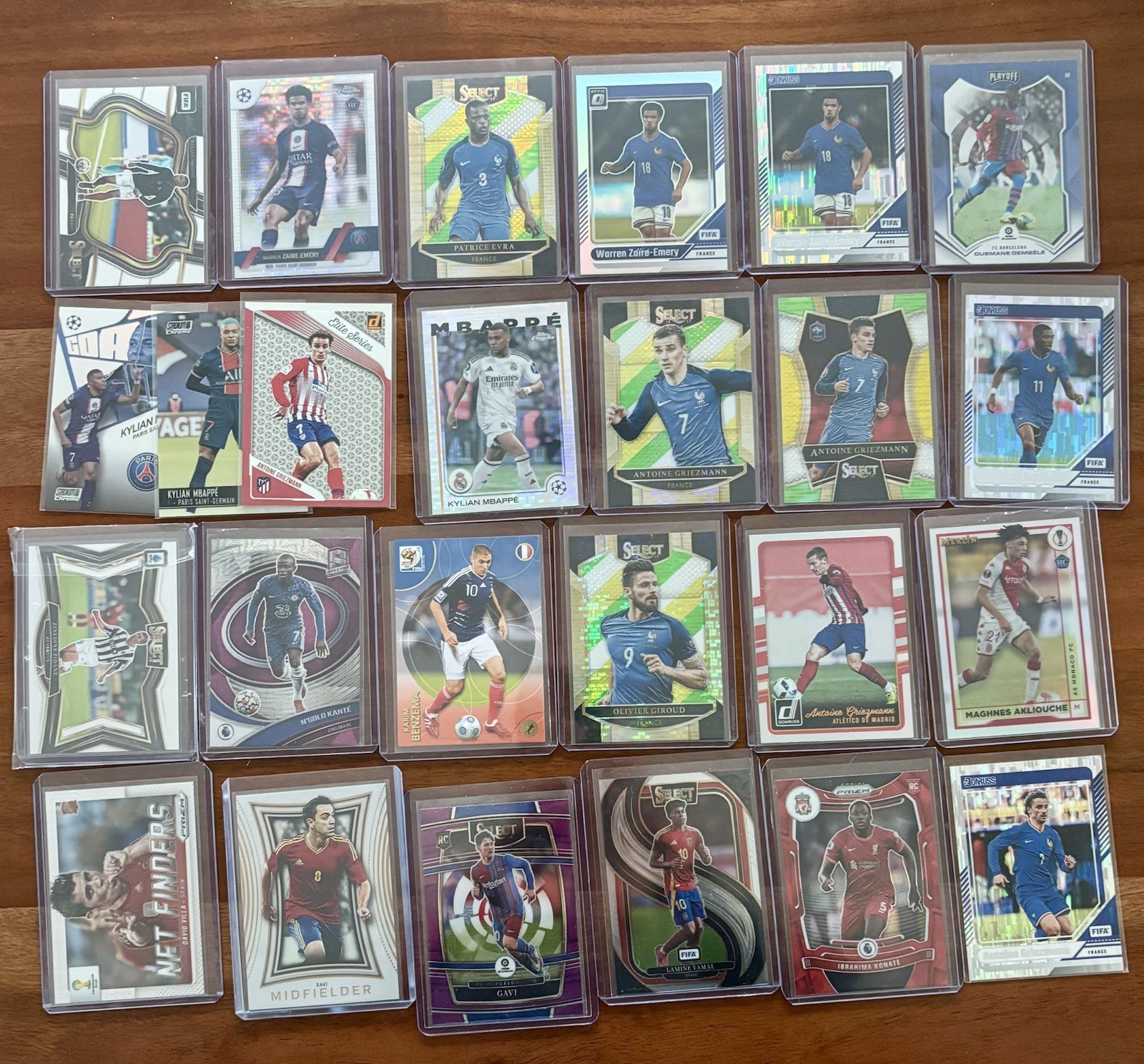 Haaland, Saka, Mbappe, Victor Munoz + More - Huge Lot Rookies Parallels Base view 15