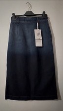 Dior denim blue skirt. A Straight fit Two toned Midi Skirt. Sz 40, US 8