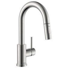 Bar Sink Faucet Pull Down Sprayer Brushed Nickel Single Hole - Lead-Free S304