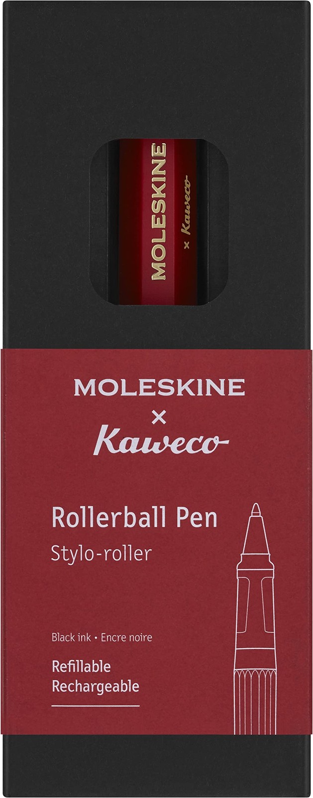 Moleskine x Kaweco Rollerball Refillable Pen in ABS plastic for Writers, Note-ta