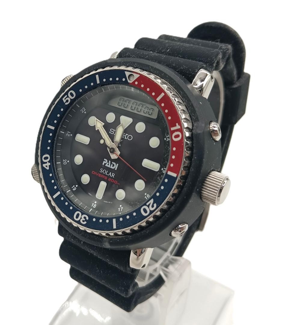 SEIKO セイコー PROSPEX ソーラー　H851-00A0 美品 Seiko Prospex Men's Black Watch - H851-00A0 for sale online