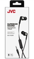 JVC HA-FX51M  IN-EAR Wired Black Headphones NEW