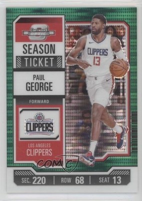 2023 Contenders Optic Season Ticket Green Pulsar Prizm 6/25 Paul George #64 0w8