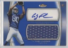 2012 Topps Finest Jumbo Relic Blue Refractor 76/99 Coby Fleener #AJR-CF Auto 0e1