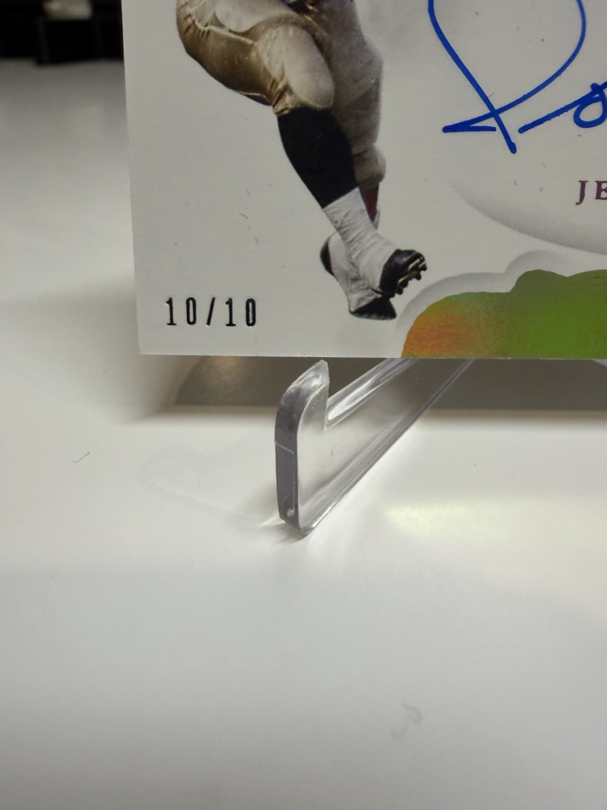 2019 Flawless Collegiate Team Slogan Gold 10/10 Jerome Bettis Auto Notre Dame ☘️ view 5