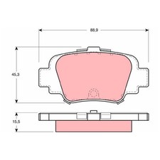 Satz Bremsbeläge Bremsklötze hinten für Nissan Micra 2 K11 | 24072476