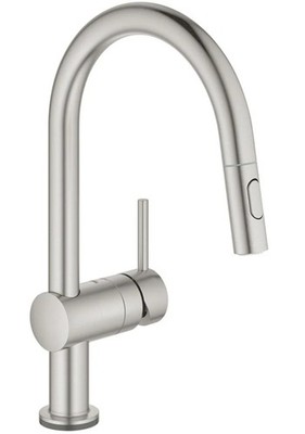 Grohe Minta Touch Electronic Supersteel Ausziehbare Küche Spültischarmatur 31358DC2