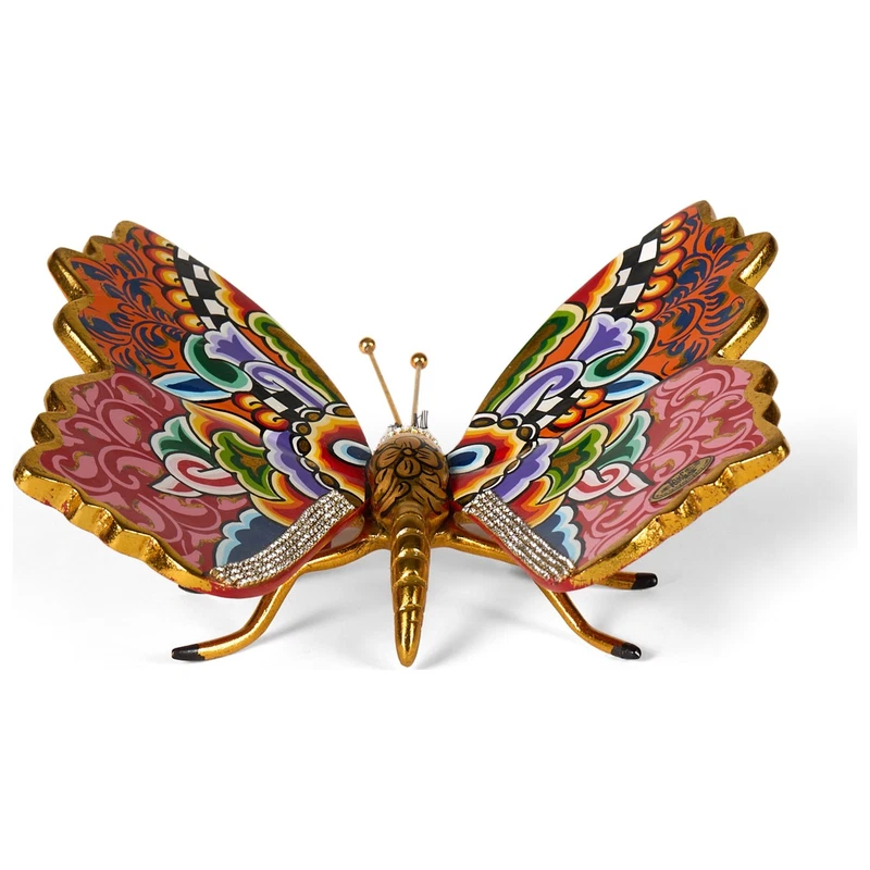 FARFALLA Statua Scultura Tom's Drag 4596 Cio-Cio Madame Butterfly 22 cm Pop Art, fotografia 3 di 9