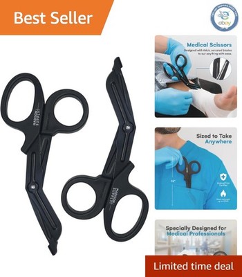 Versatile 7.5-Inch Stainless Steel Trauma Shears - Autoclavable Medical Scissors