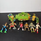 Vintage TMNT Turtles Lot Of Vehicles And Incomplete Figures Parts Lot AS IS