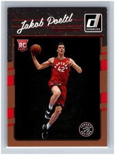 2016-17 Panini Donruss Jakob Poeltl RC #159 Rookie Card NBA Toronto Raptors. rookie card picture
