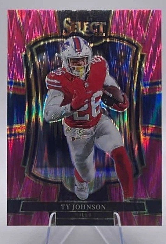 Panini 2025 Select Football Ty Johnson Buffalo Bills Pink Shock Prizm #186