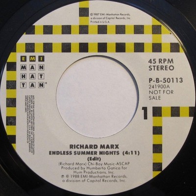 Richard Marx - Endless Summer Nights, 7'', (Vinyl)