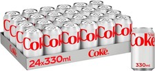 Diet Coke Can Cola, Tray 330 ml (Pack of 24) UK Fast & Free Delivery 🚛