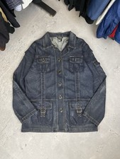 Authentic Vintage DOLCE & GABBANA Y2K Pocket Logo Denim Jacket Blue Size