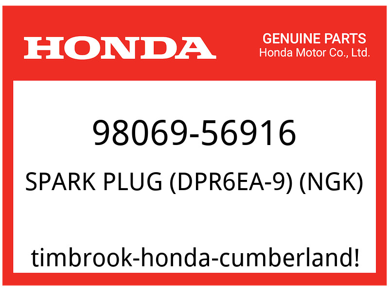 Honda OEM Part 98069-56916 SPARK PLUG DPR6EA-9 NGK