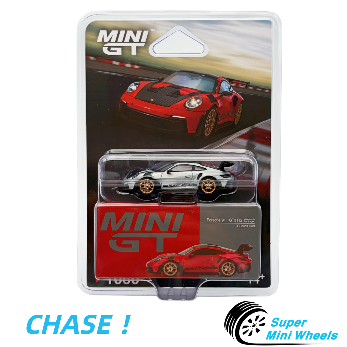 CHASE ! Mini GT 1:64 Porsche 911 (992) GT3 RS Weissach Package