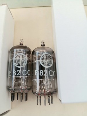 ECC 802,  2x E82CC / 12AU7 VALVO Elektronenröhre, Made in Germany, 3fach Glimmer