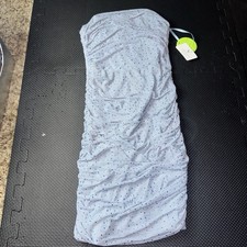 WINDSOR Sparkly Blue Rhinestone Accents Tube Dress Women's