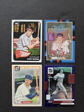 Stan Musial 4 card lot w/2022 Donruss Holo Purple 