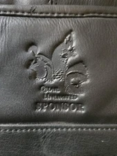 Canyon Outback Black Leather Messenger Laptop Bag Quail Unlimited Sponsor