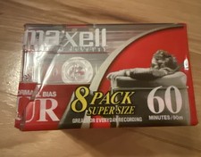 Maxell Normal Bias UR 60 Minute Audio Cassette Tape IEC Type 1 Normal New Sealed